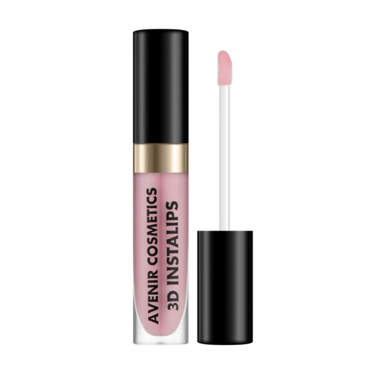 Зволожувальний блиск для губ Avenir Cosmetics 3D Instalips з ефектом збільшення об'єму 04 Пастельно-рожевий, 6.5 г